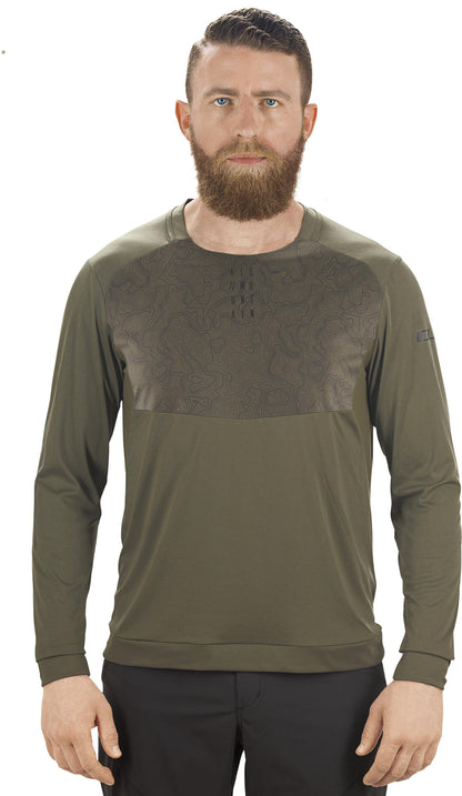 Am Round-Neck Jersey L/S Olive