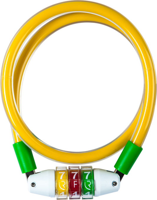RFR Spiral Combination Lock Junior Yellow/Green