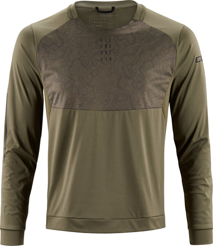 Am Round-Neck Jersey L/S Olive