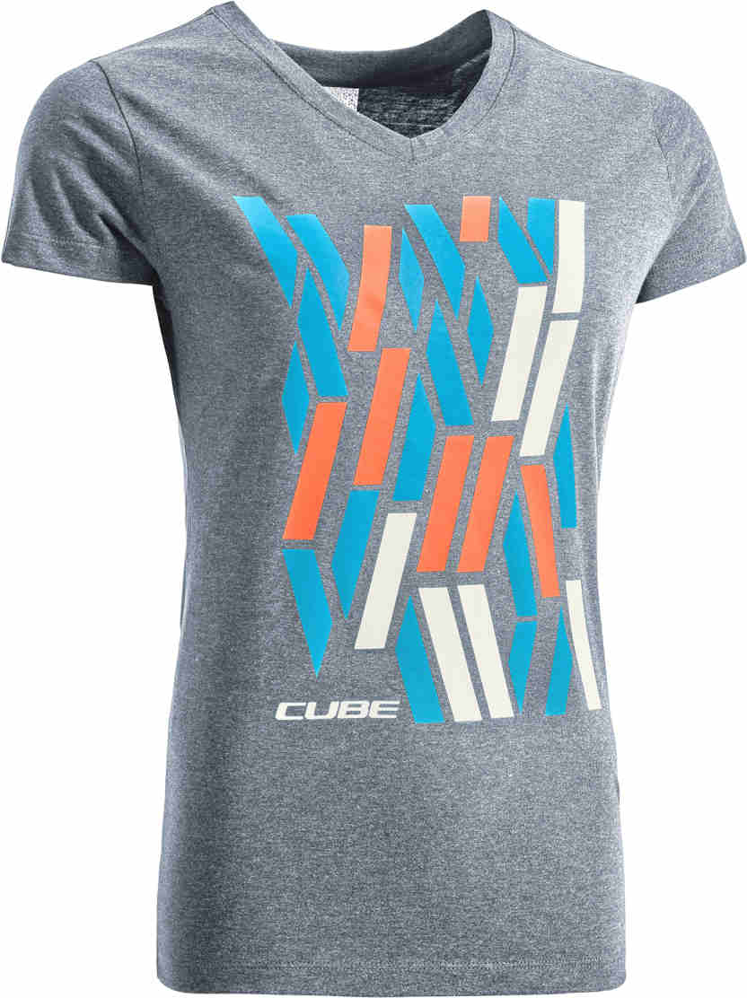 CUBE Wls T-Shirt Team Grey/Blue/Coral